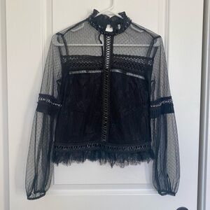 Topshop lace top